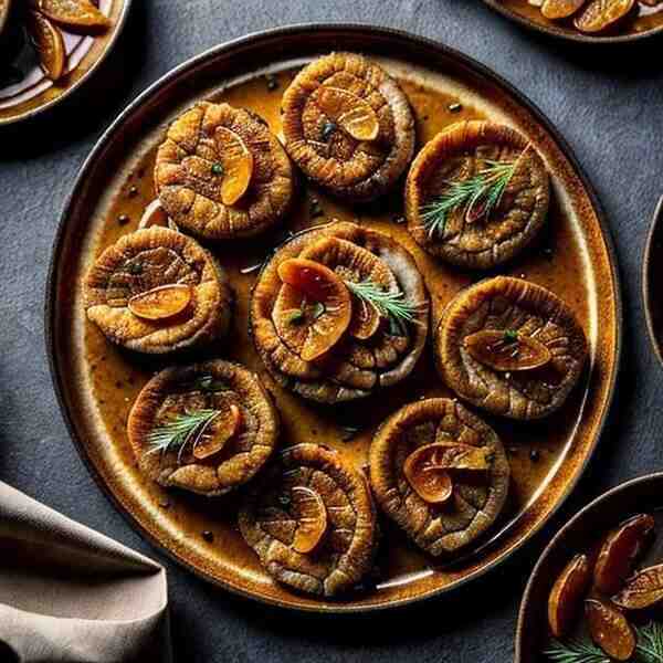 Жареная свинина с курагой